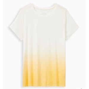 Torrid yellow ombré tee